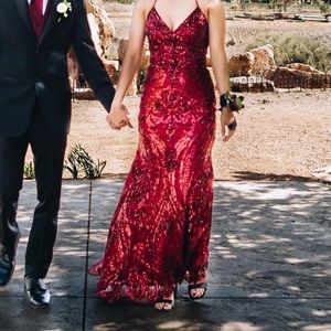 Red MoriLee Prom Dress